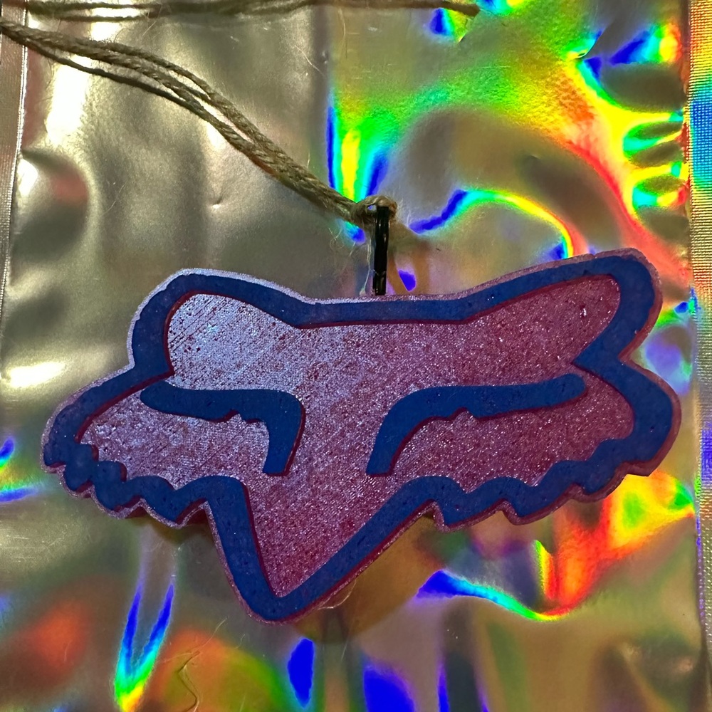 Fox Logo Car Freshie - Pipeliner scent, hand painted